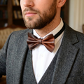 hakiki deri el yapimi deri papyon v-1 deri bow tie
