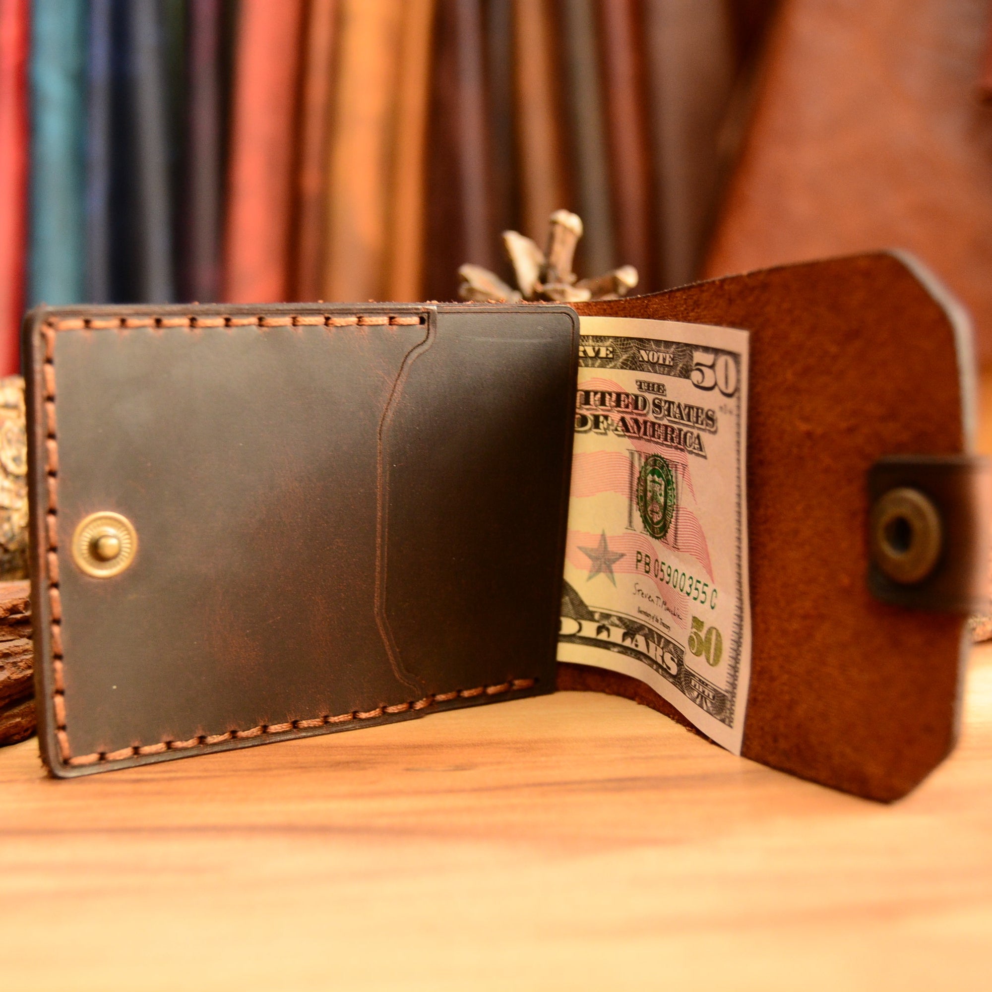 İksion Kartlık Kompakt Tasarım Hakiki Deri El Yapımı