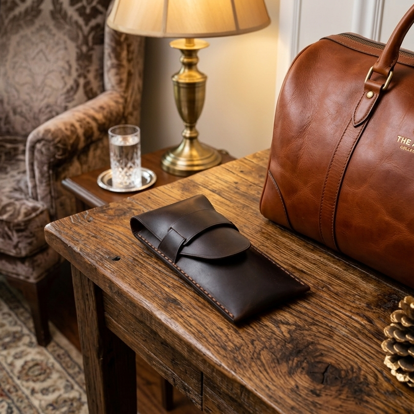 Kol Saati Kılıfı Tekli Hakiki Deri El Yapımı