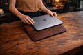 hakiki deri el yapimi deri laptop & tablet kılıfı 30x40 cm – mıknatıslı premium kılıf