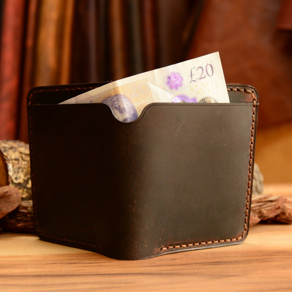 Luna Cüzdan Bifold Çıtçıtlı Tasarım Hakiki Deri El Yapımı