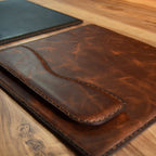 Hakiki Deri Mousepad Kare Bilek Destekli El Dikişi