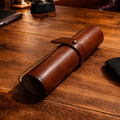 hakiki deri el yapimi deri mousepad rulo taşınabilir – crazy horse mouse pad (seyahat dostu)