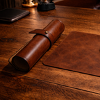 Hakiki Deri Mousepad Rulo Taşınabilir Tasarım
