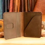 hakiki deri el yapimi semele bifold kartlık