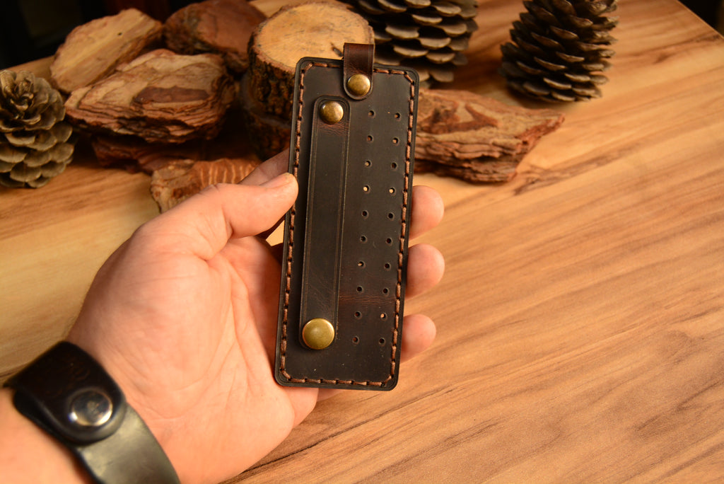 Hakiki Deri Takı Mini Organizer El Yapımı Kompakt