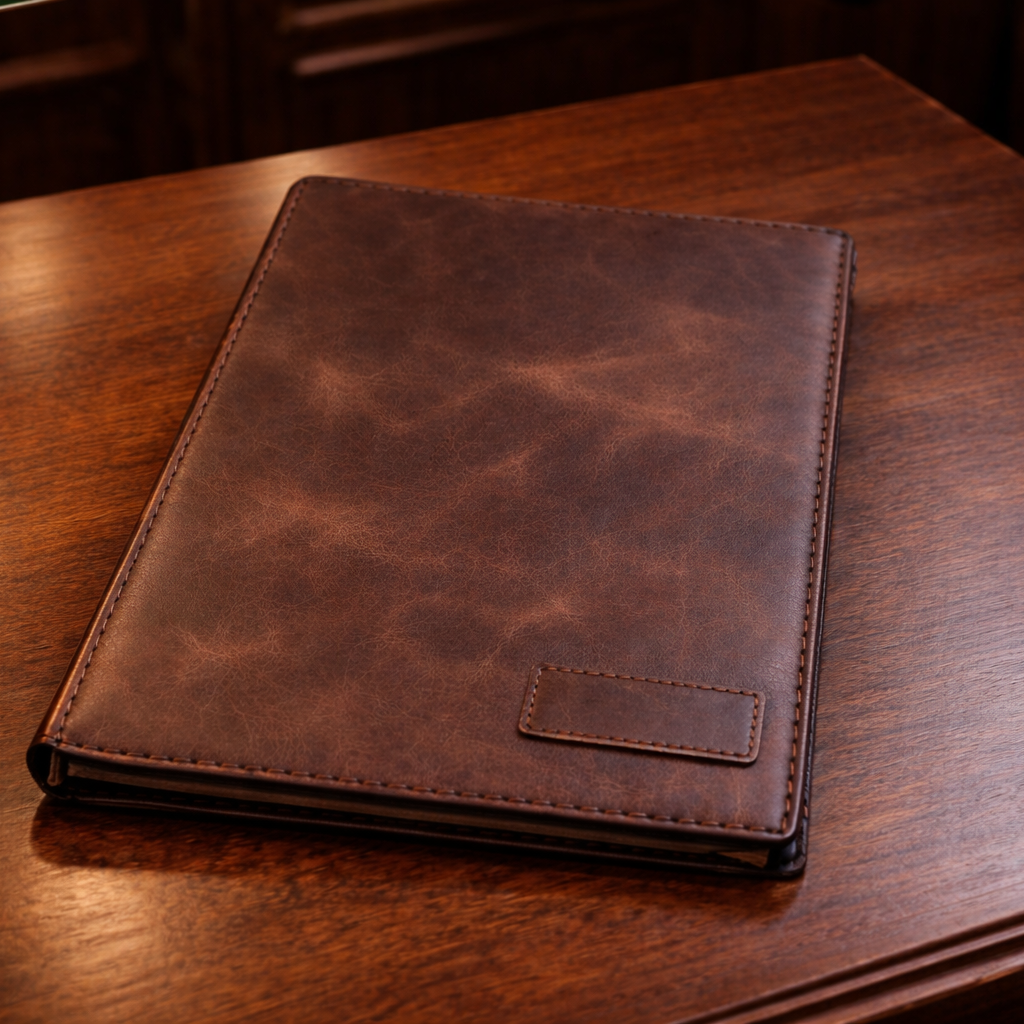 Veys A5 Organizer Deri El Yapımı Hakiki Deri Clipboard