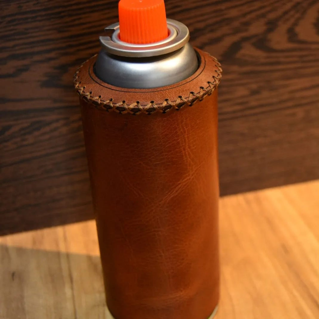 Hakiki Deri Gaz Kartuş Kılıfı El Yapımı 500 ml Uyumlu
