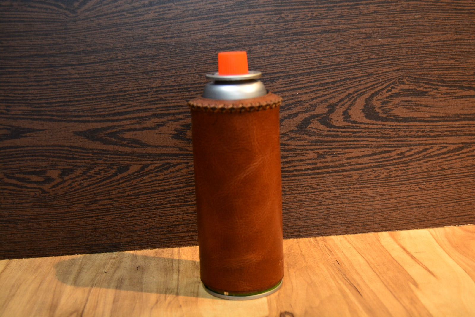Hakiki Deri Gaz Kartuş Kılıfı El Yapımı 500 ml Uyumlu